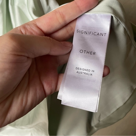 SIGNIFICANT OTHER
Azure One-shoulder Mini Dress In Green-lt - Picture 7 of 7